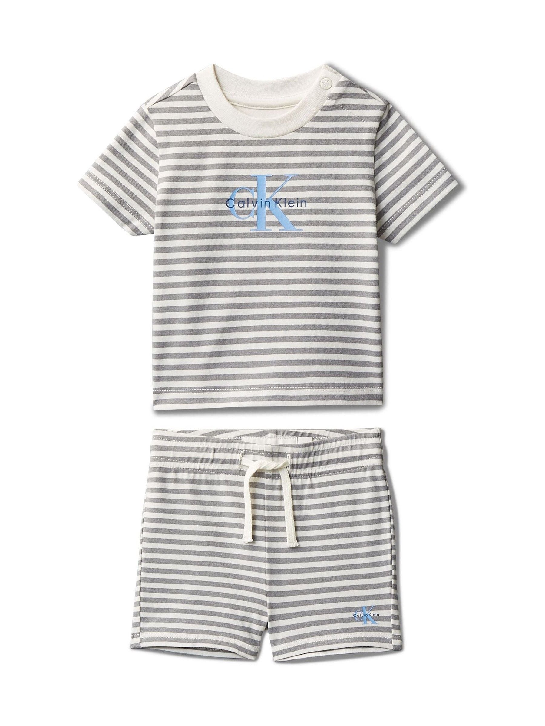 Calvin Klein White Knit Shorts 2 Piece Set image 1
