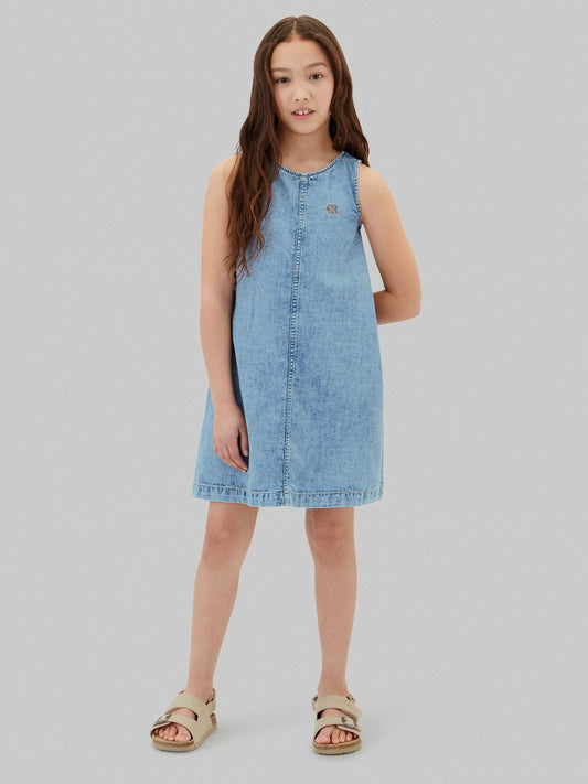 Calvin Klein Blue Punto Knit Dress image 1
