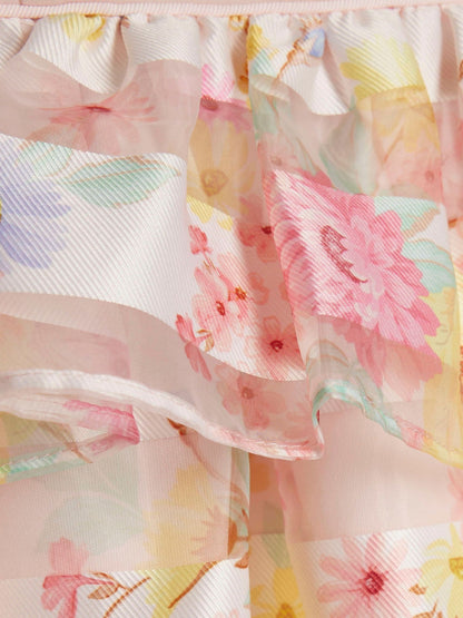 River Island Pink Floral Occasion Dress image 4