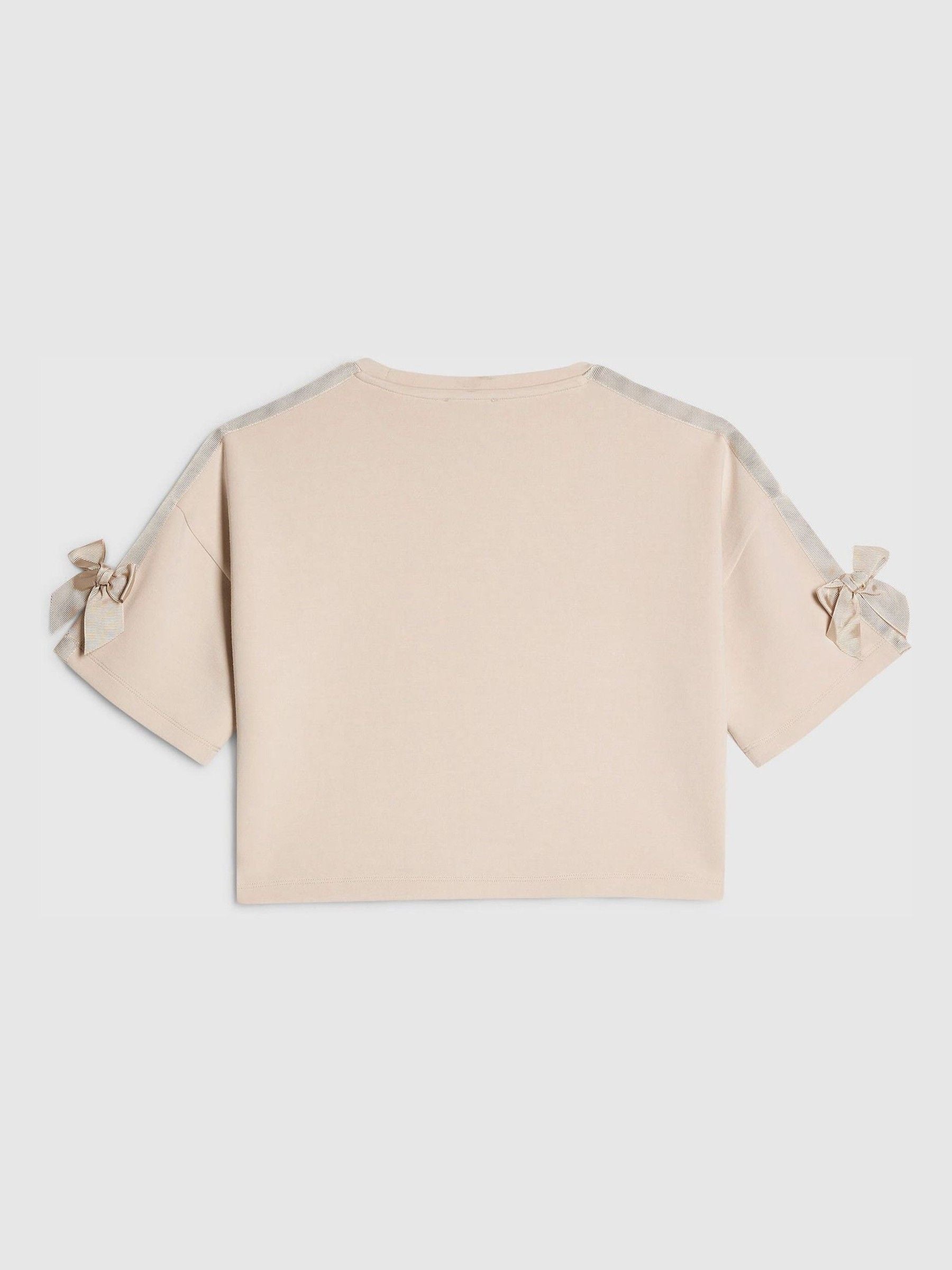Dsiney Kidz - River Island Cream Premium Love Diamante T-Shirt image 2