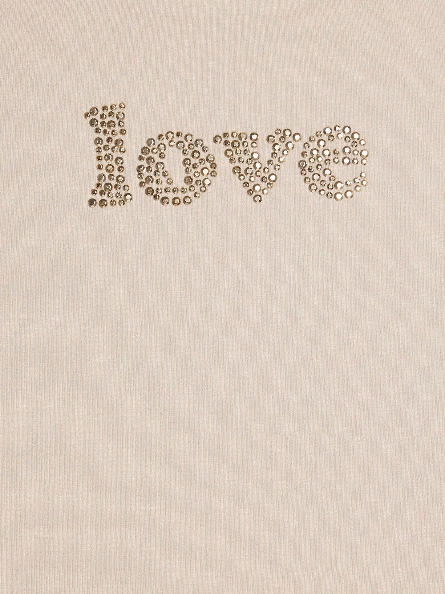 Dsiney Kidz - River Island Cream Premium Love Diamante T-Shirt image 3