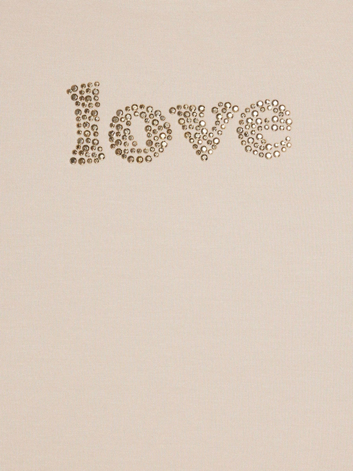Dsiney Kidz - River Island Cream Premium Love Diamante T-Shirt image 3