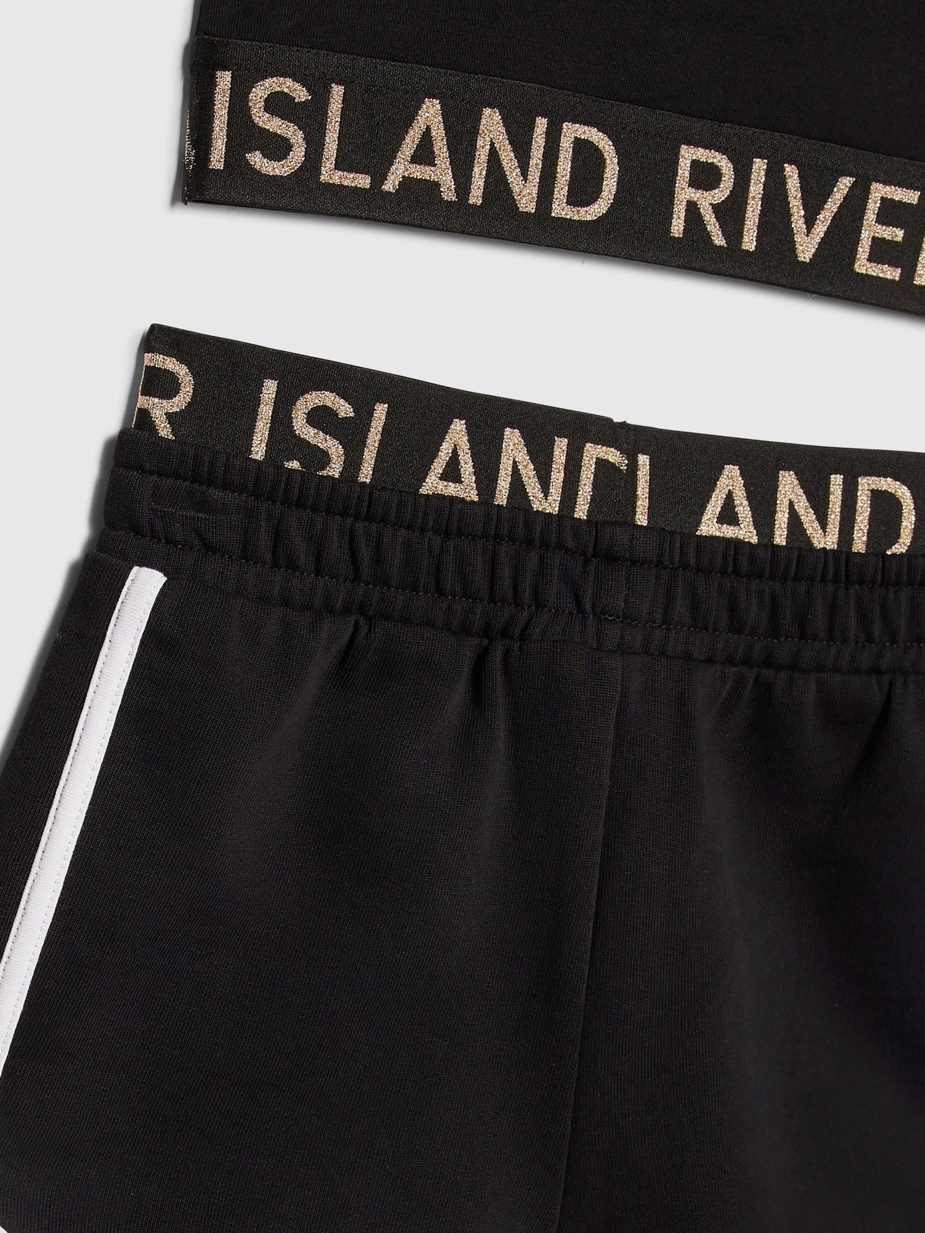 Dsiney Kidz - River Island Black Logo Tank & Runner Short Set image 3