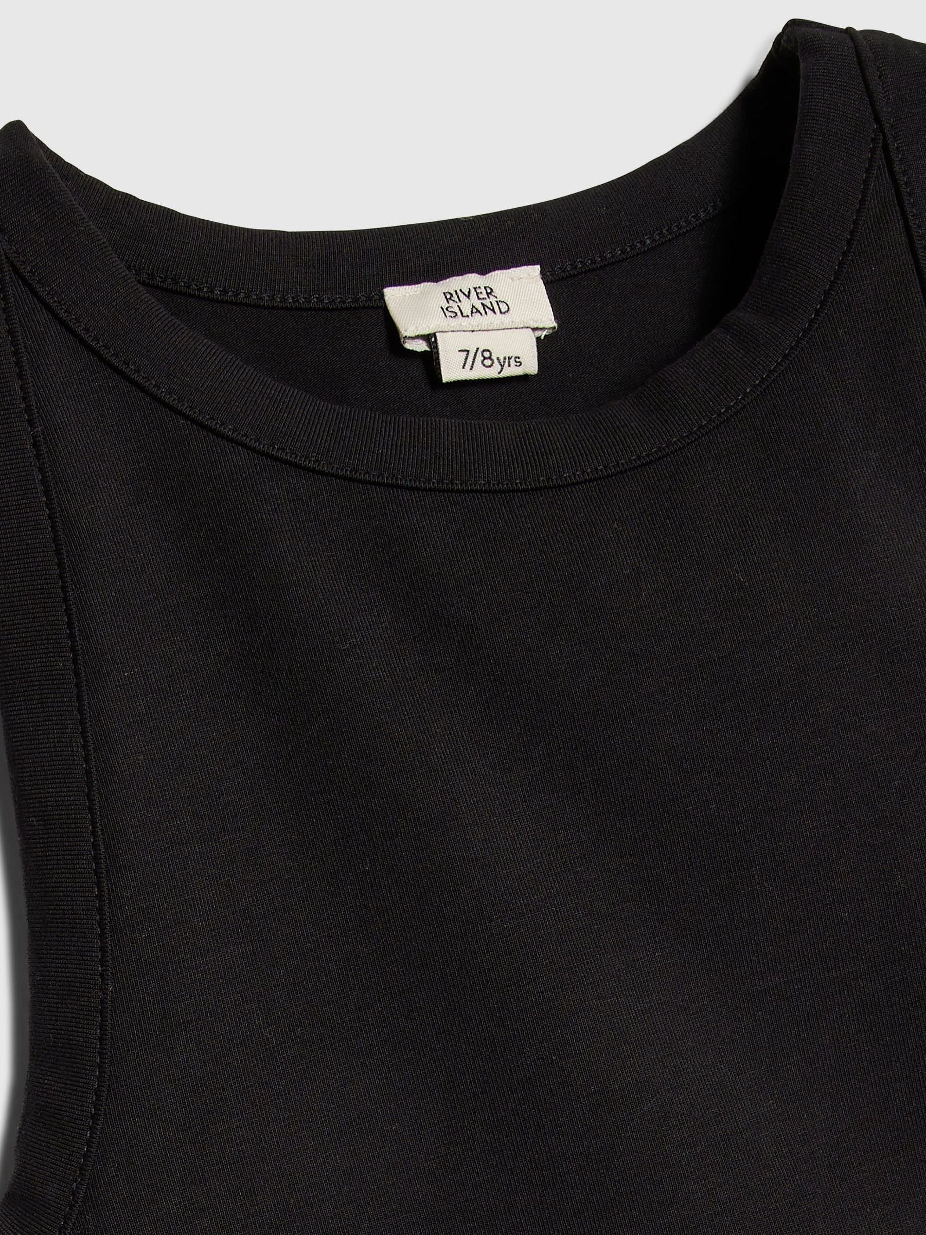 Dsiney Kidz - River Island Black Logo Tank & Runner Short Set image 4
