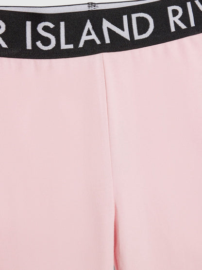 Dsiney Kidz - River Island Pink Logo T-Shirt & Kickflare Set image 4