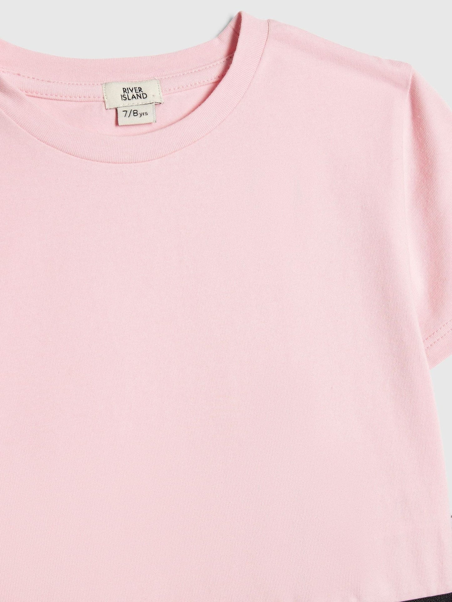 Dsiney Kidz - River Island Pink Logo T-Shirt & Kickflare Set image 5