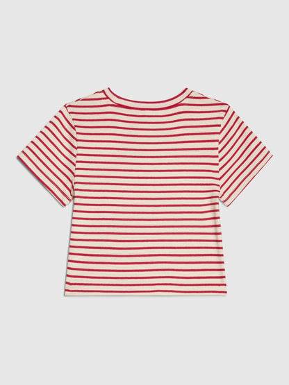 Dsiney Kidz - River Island Red Stripe Heart Baby T-Shirt image 2