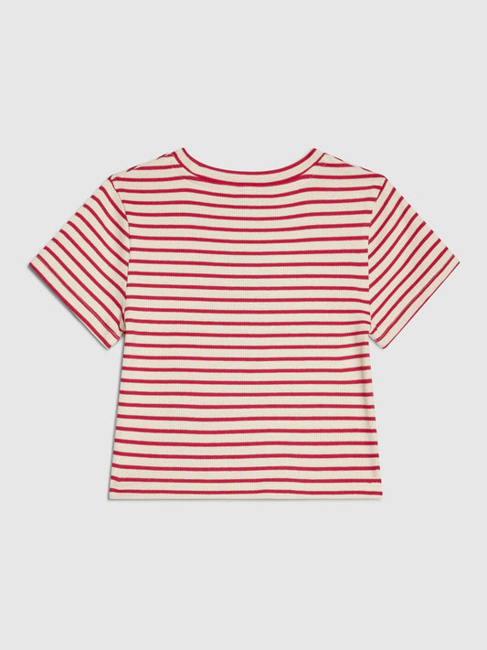 Dsiney Kidz - River Island Red Stripe Heart Baby T-Shirt image 2