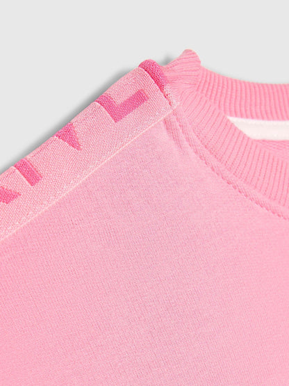 Dsiney Kidz - River Island Pink Logo T-Shirt & Runner Short Set image 4