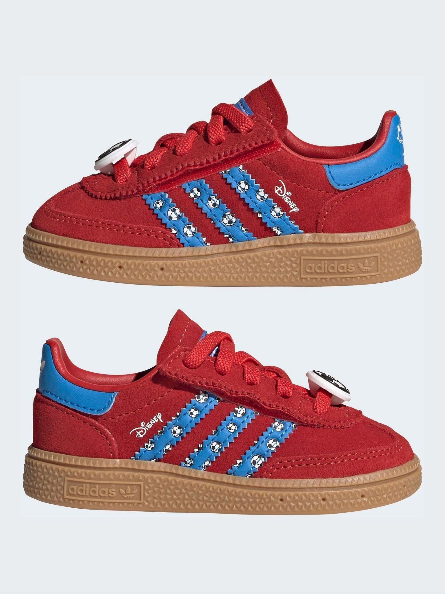 adidas Originals Red Disney Handball Spezial Comfort Closure Elastic Lace Shoes image 3