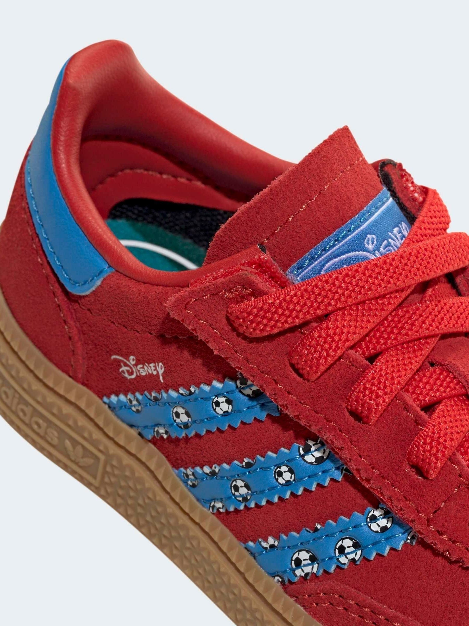 adidas Originals Red Disney Handball Spezial Comfort Closure Elastic Lace Shoes image 6
