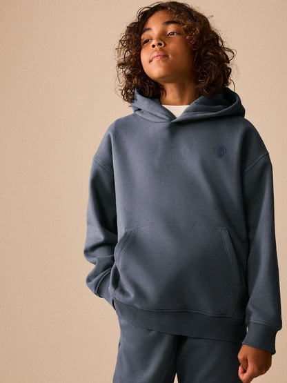 Dsiney Kidz - Grey Blue Skull Overhead Hoodie (3-16yrs) image 1