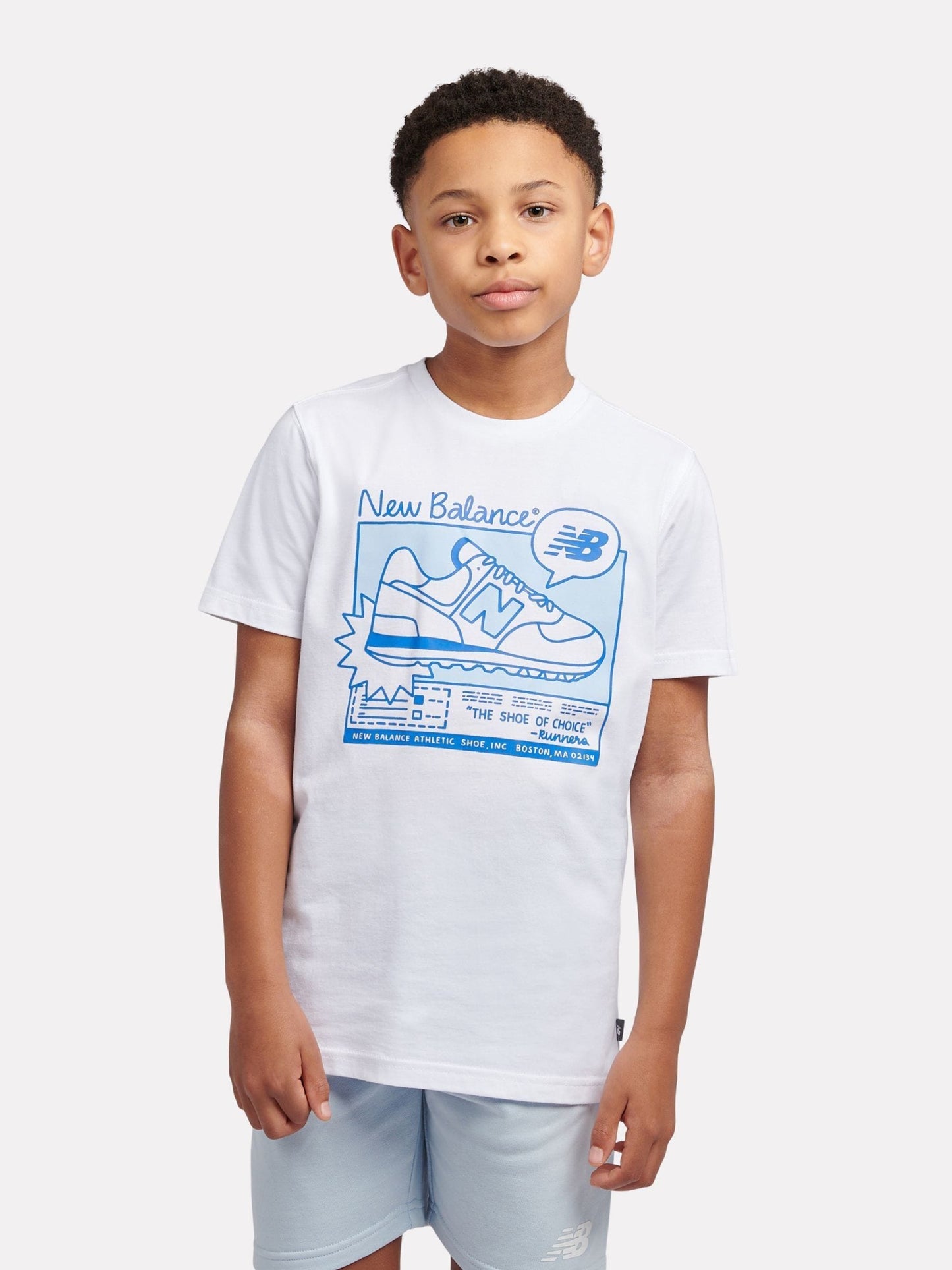 Dsiney Kidz - New Balance White Greatest Hits Graphic T-Shirt & Shorts Set image 4