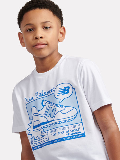 Dsiney Kidz - New Balance White Greatest Hits Graphic T-Shirt & Shorts Set image 6