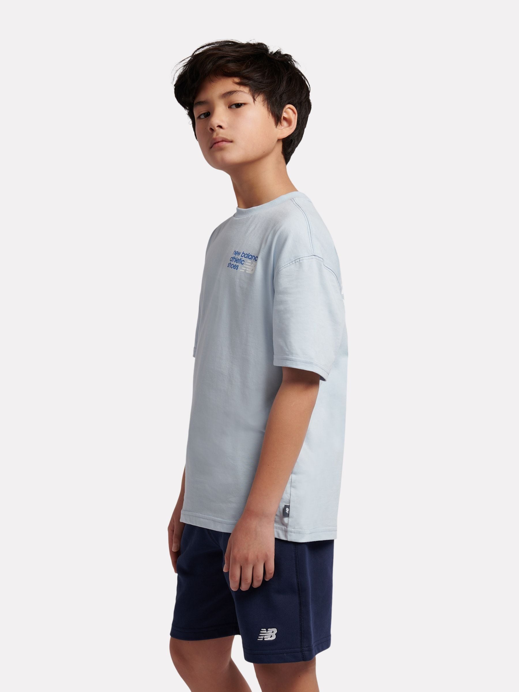 Dsiney Kidz - New Balance Blue Athletics Relaxed Premium Graphic T-Shirt image 3