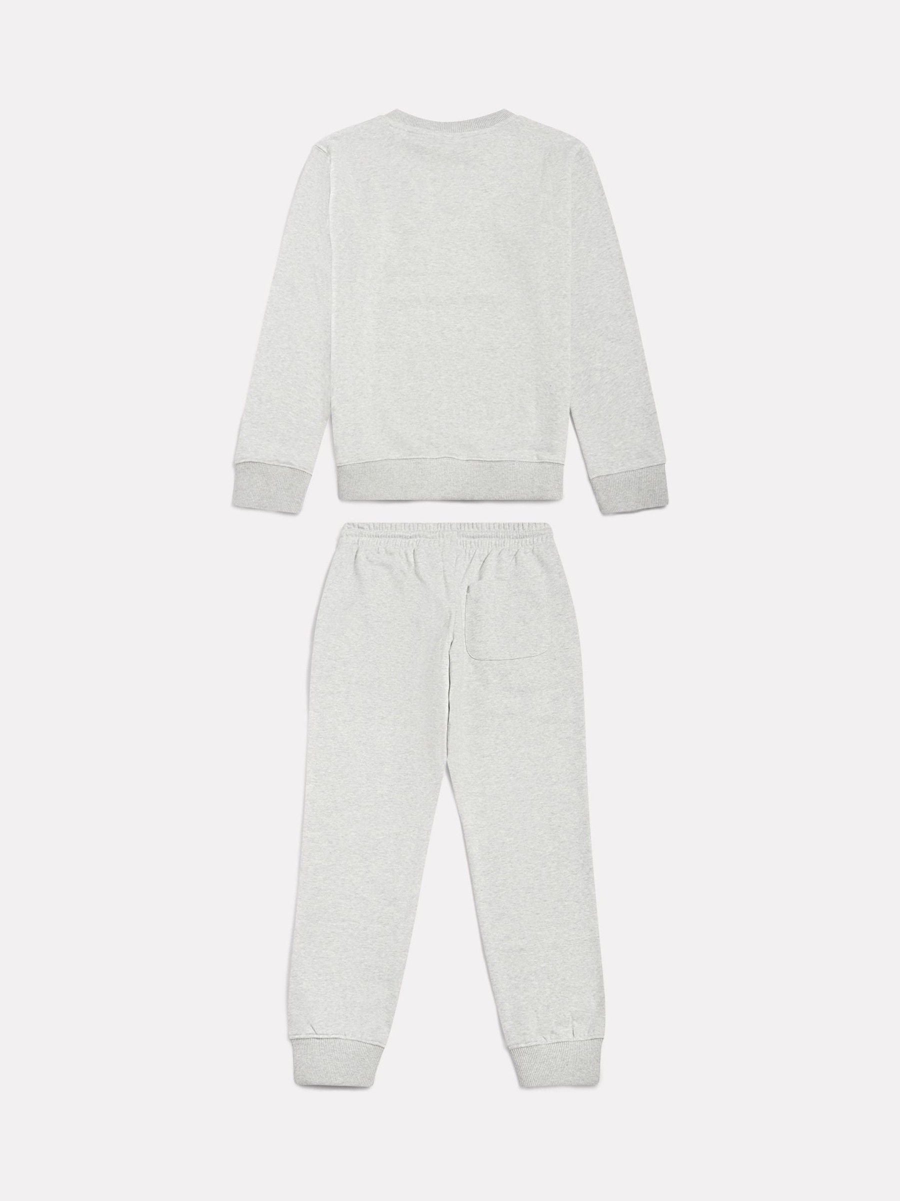 Dsiney Kidz - New Balance Grey FT Stacked Logo Crew & Joggers Set image 2