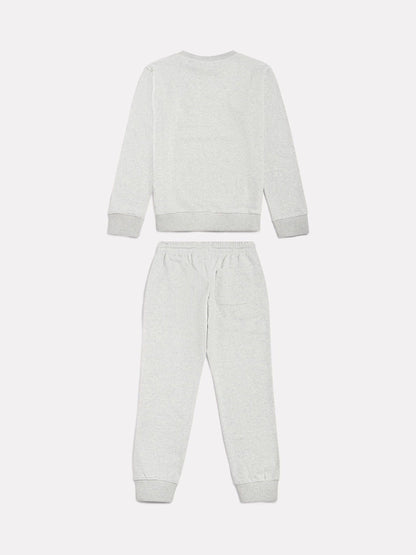 Dsiney Kidz - New Balance Grey FT Stacked Logo Crew & Joggers Set image 2