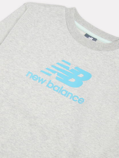 Dsiney Kidz - New Balance Grey FT Stacked Logo Crew & Joggers Set image 3