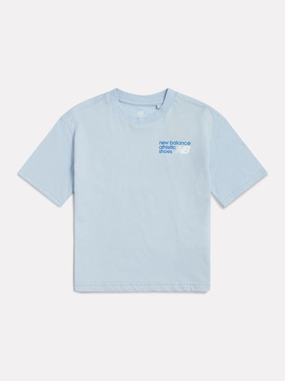 Dsiney Kidz - New Balance Blue Athletic Shoes Graphic T-Shirt image 1
