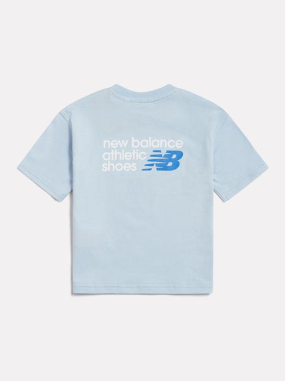 Dsiney Kidz - New Balance Blue Athletic Shoes Graphic T-Shirt image 2