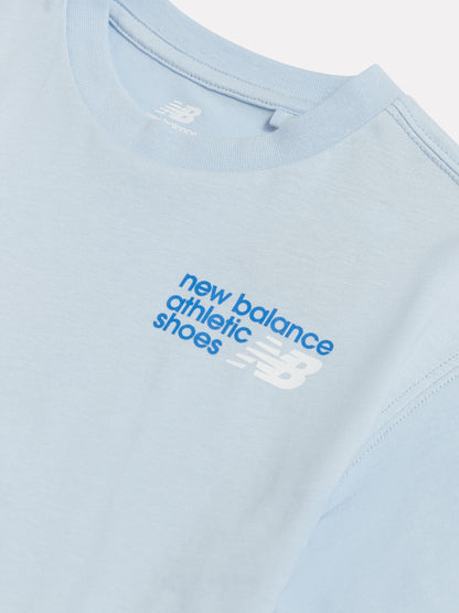 Dsiney Kidz - New Balance Blue Athletic Shoes Graphic T-Shirt image 3