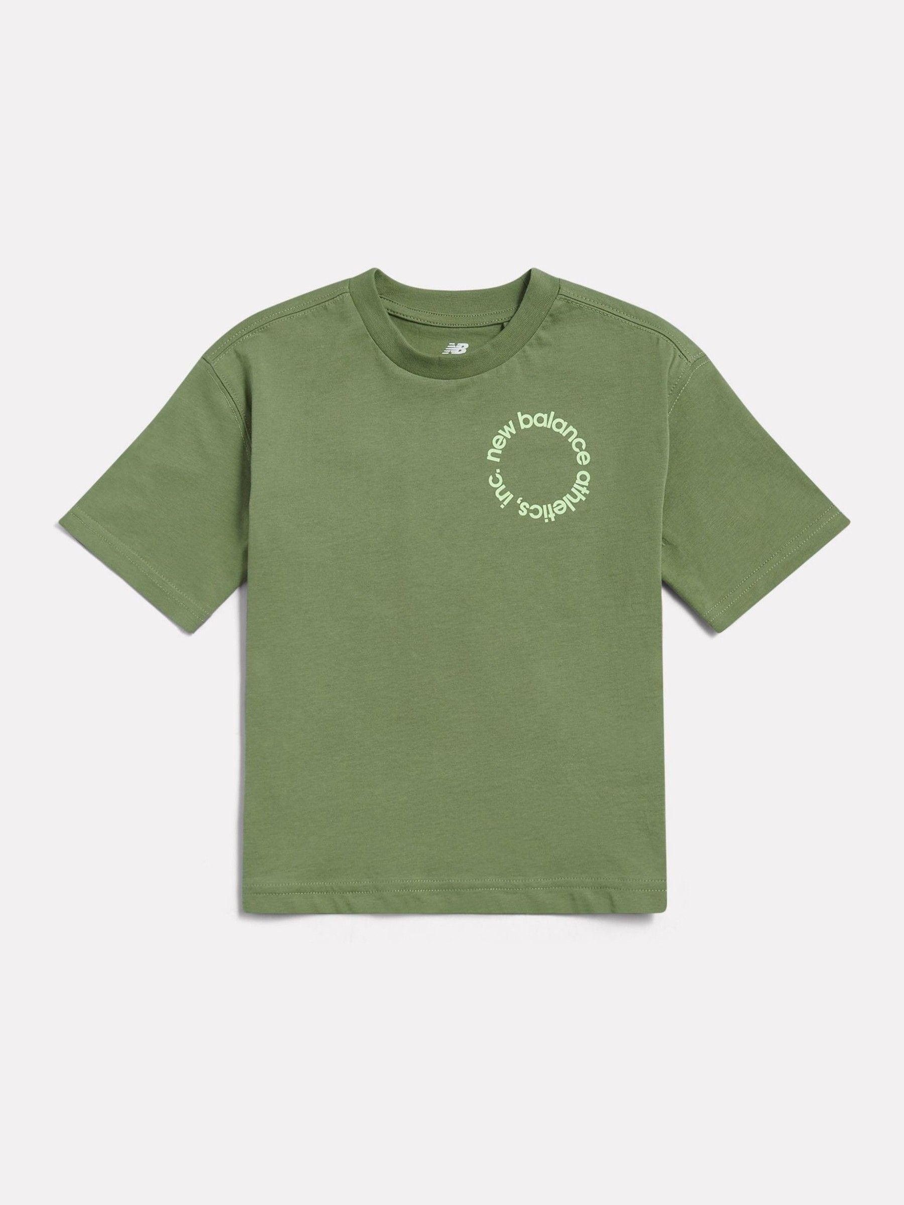 New Balance Green Circular Logo Graphic T-Shirt image 1