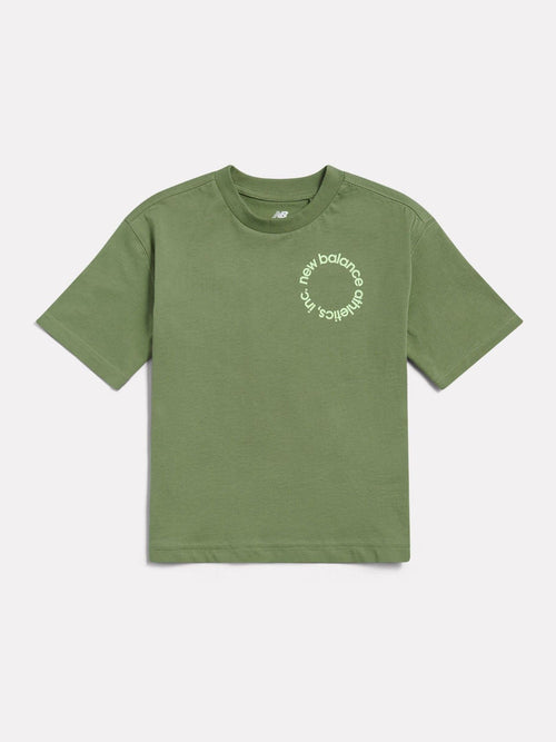 New Balance Green Circular Logo Graphic T-Shirt image 1