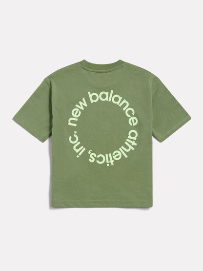 New Balance Green Circular Logo Graphic T-Shirt image 2