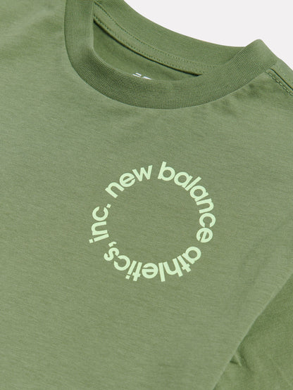 New Balance Green Circular Logo Graphic T-Shirt image 3