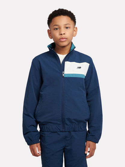 Dsiney Kidz - New Balance Blue Premium Panelled Track Jacket image 1