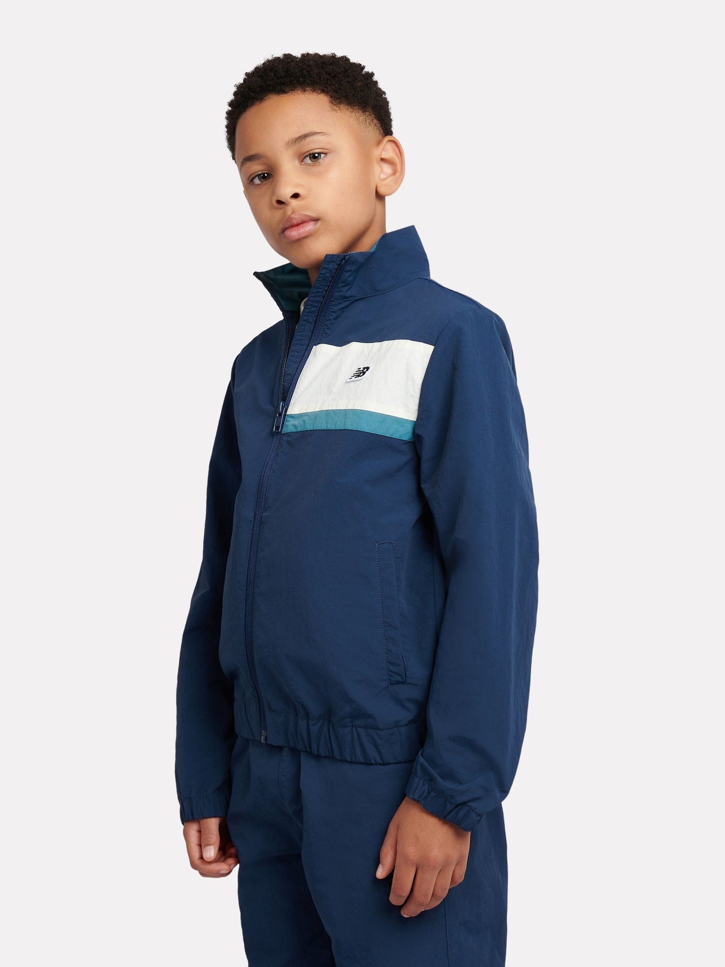 Dsiney Kidz - New Balance Blue Premium Panelled Track Jacket image 2