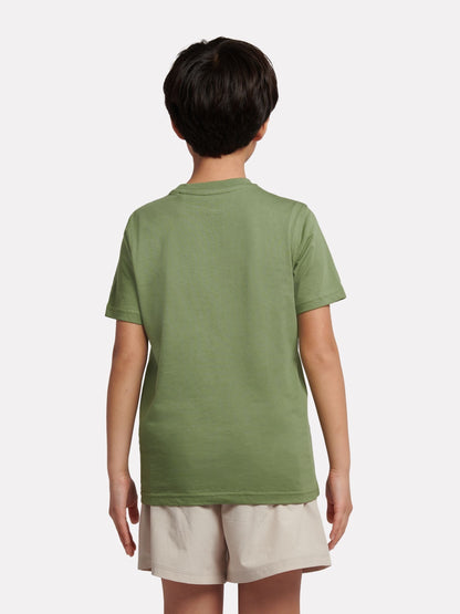 Dsiney Kidz - New Balance Green Jersey Stacked Logo T-Shirt image 3