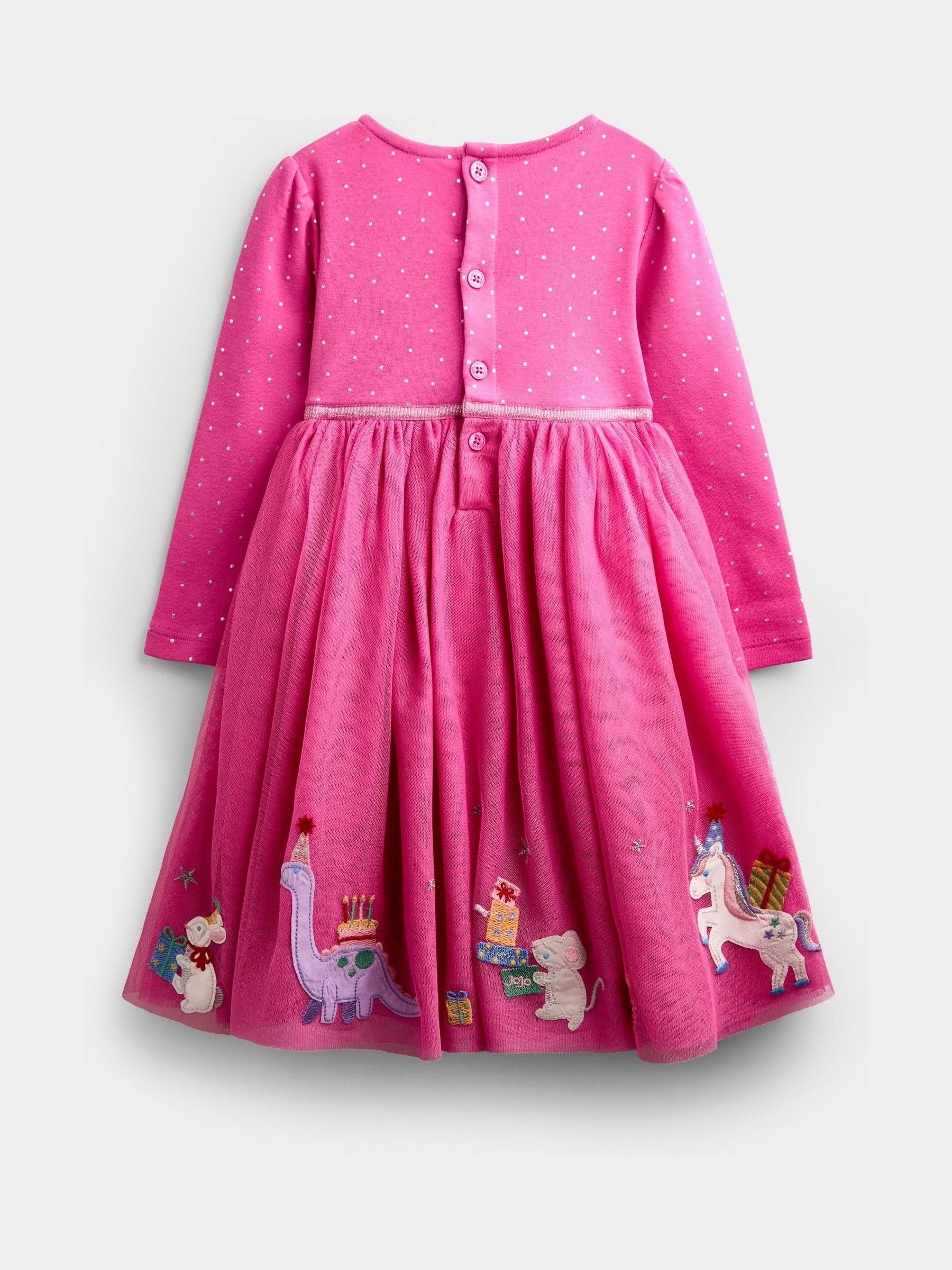 Dsiney Kidz - JoJo Maman Bébé Pink Party Friends Tulle Dress image 2