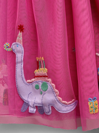 Dsiney Kidz - JoJo Maman Bébé Pink Party Friends Tulle Dress image 4