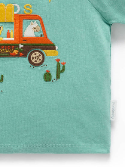 Purebaby Green Taco Truck Relaxed T-Shirt image 5