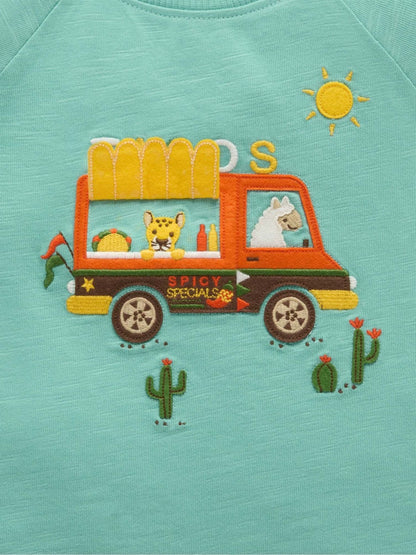 Purebaby Green Taco Truck Relaxed T-Shirt image 6