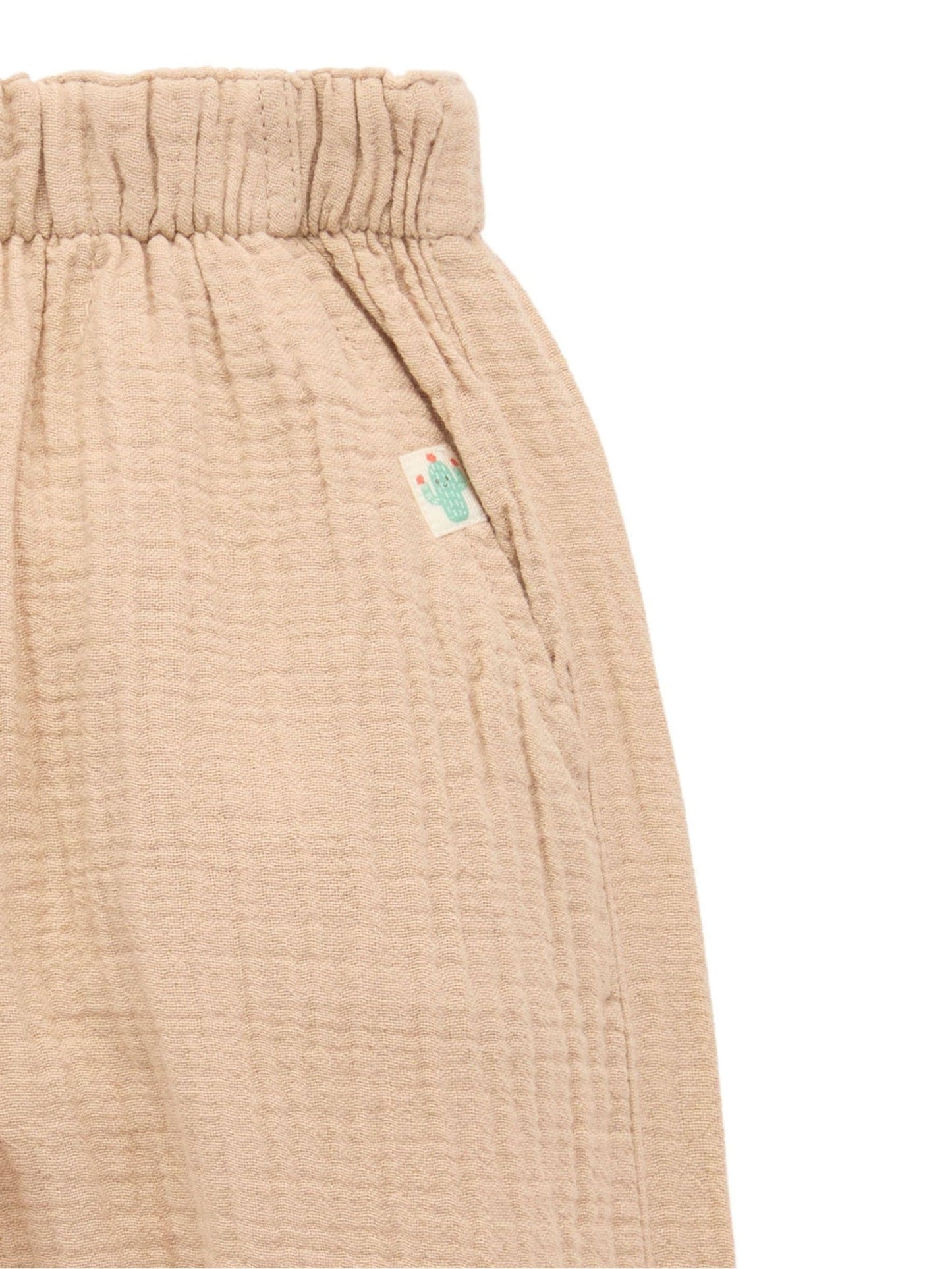 Purebaby Natural Slouchy Crinkle Cotton Joggers image 4