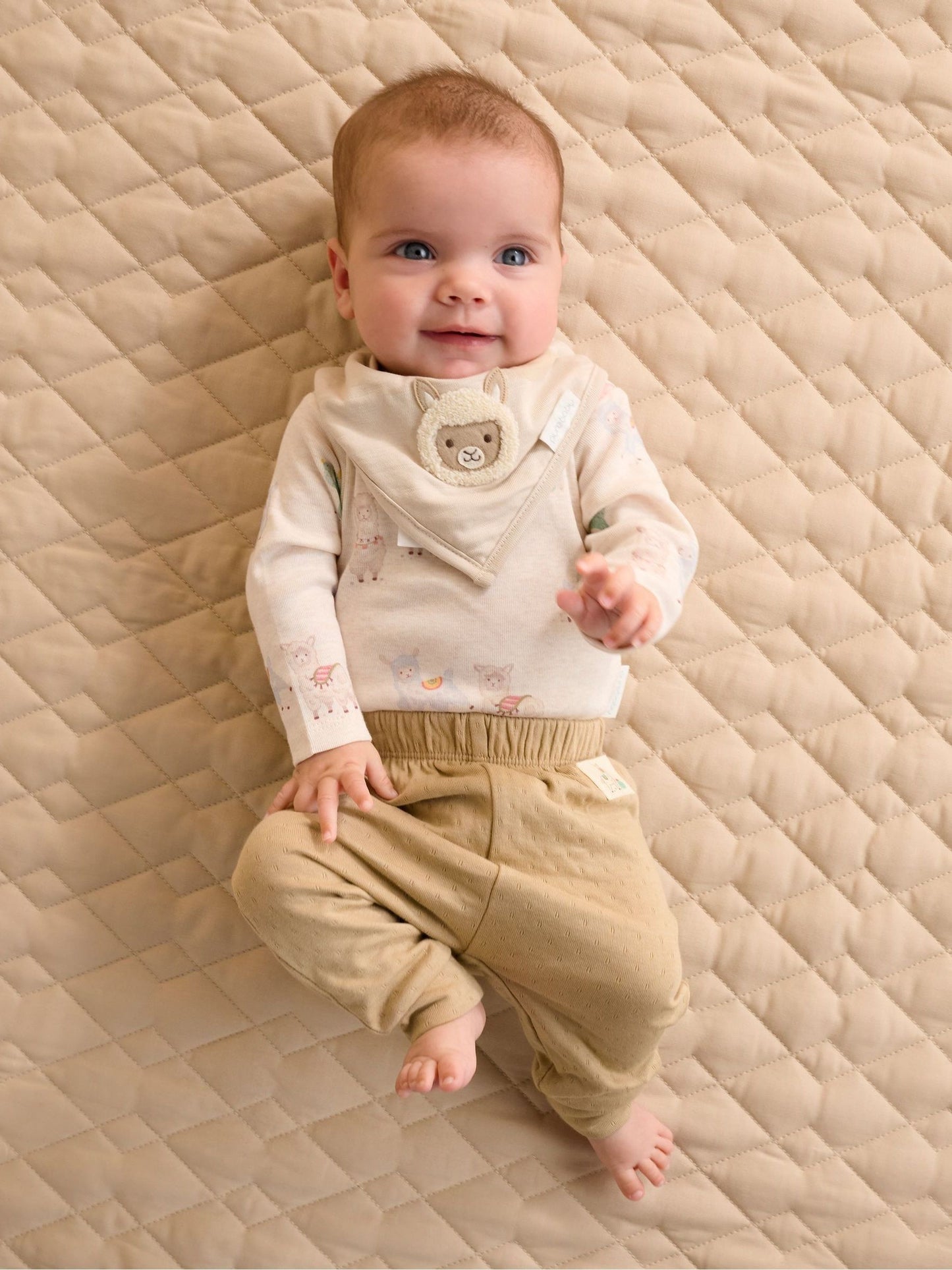 Purebaby Beige Bodysuit & Leggings Set 3 Piece image 1