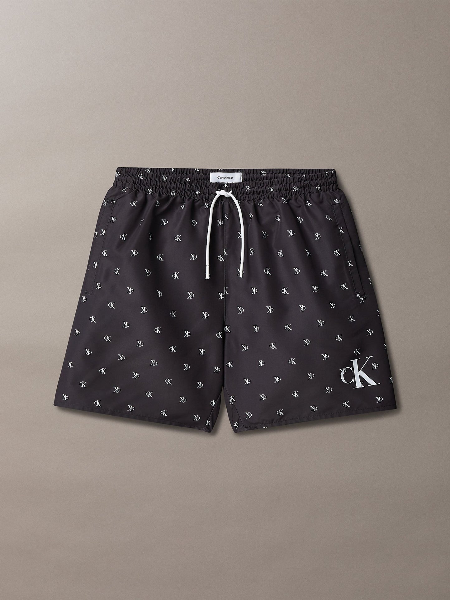 Calvin Klein Black Drawstring Swim Shorts image 1
