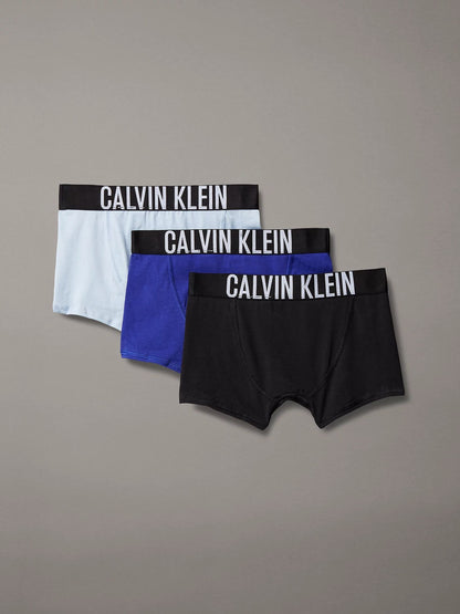 Dsiney Kidz - Calvin Klein Black/Blue/White Intense Power Trunks 3 Pack image 2