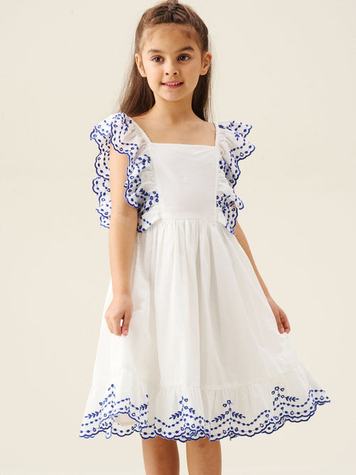 Dsiney Kidz - Angel & Rocket White Sophie Embriodered Dress image 1