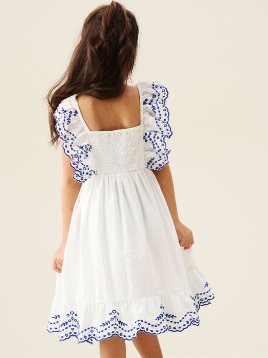 Dsiney Kidz - Angel & Rocket White Sophie Embriodered Dress image 2