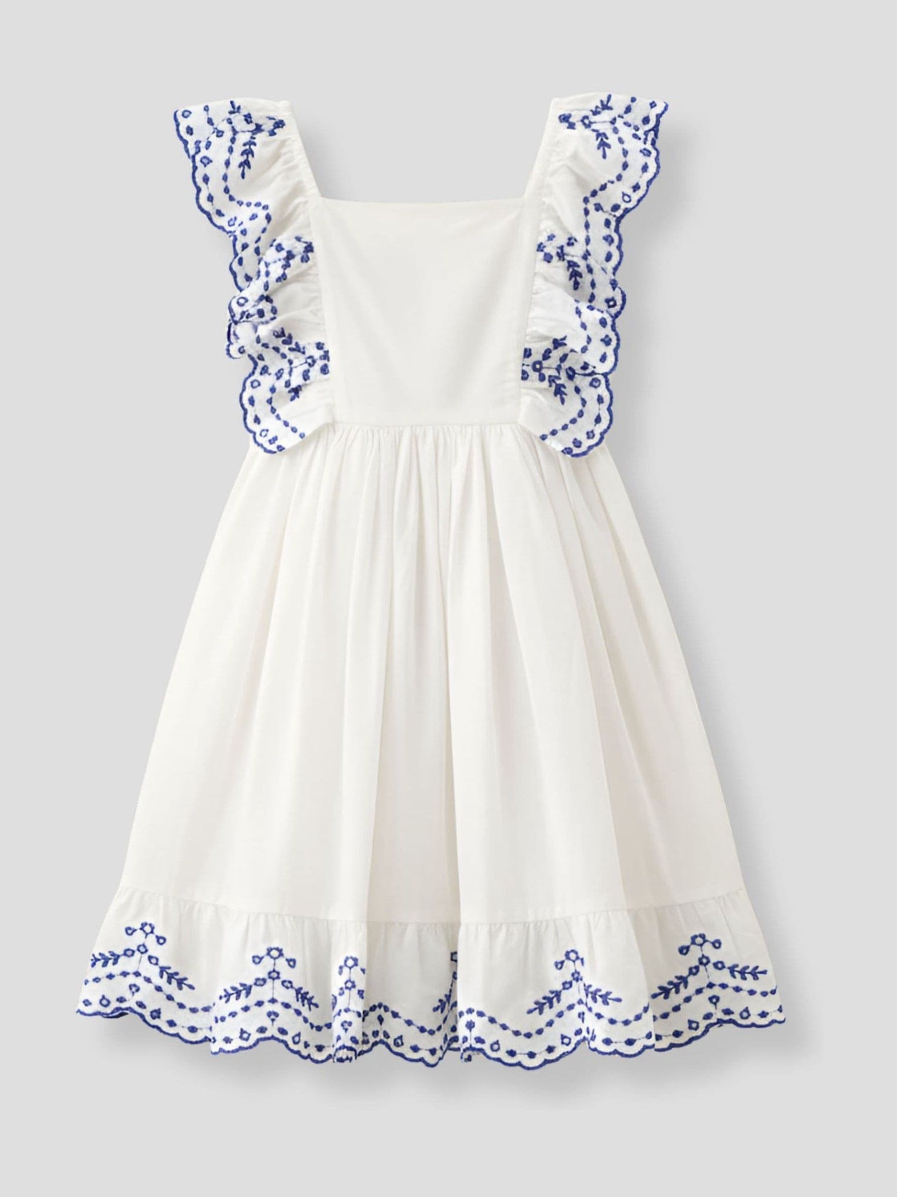 Angel & Rocket White Sophie Embriodered Dress image 5