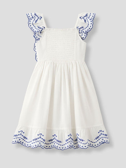 Angel & Rocket White Sophie Embriodered Dress image 6