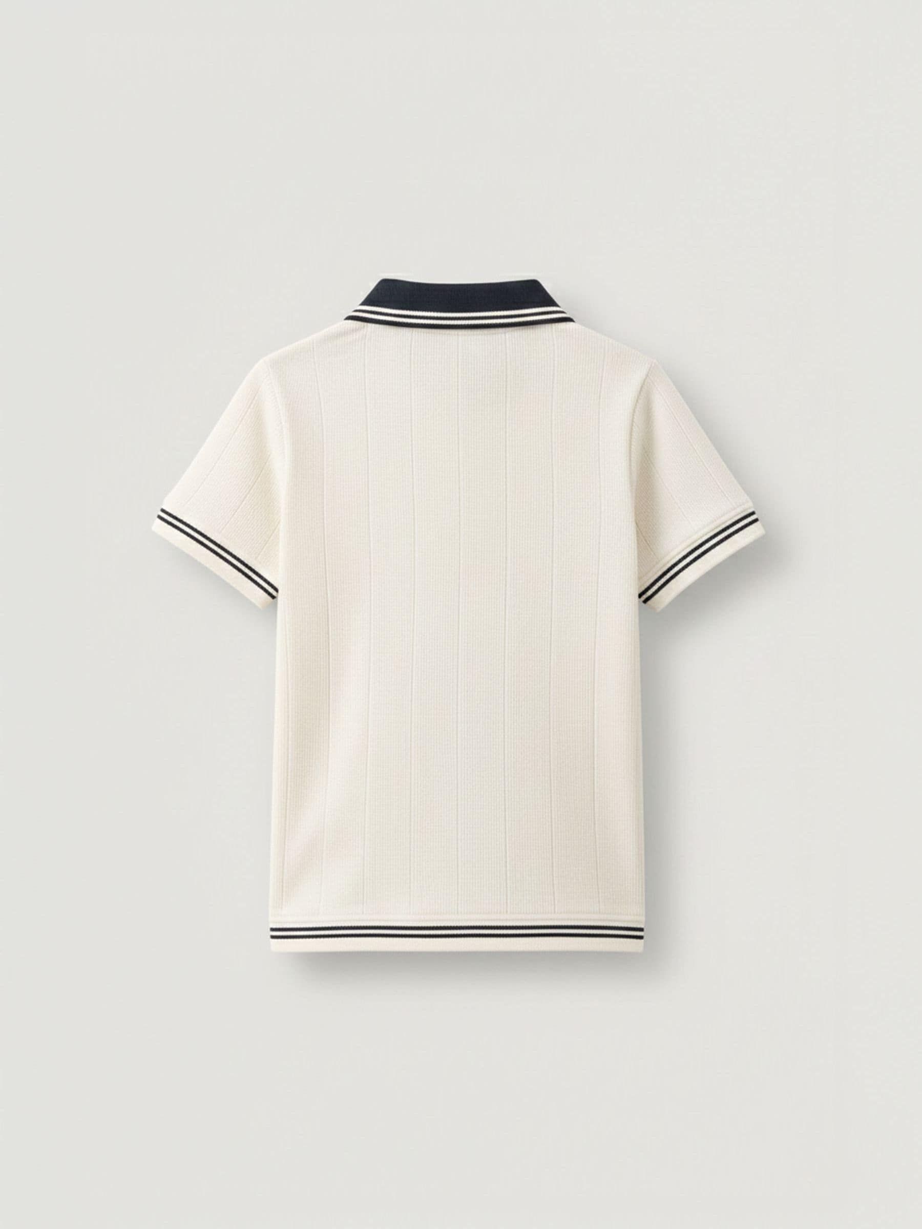 Dsiney Kidz - Angel & Rocket Cream Oakley Rib Contrast Polo Shirt image 5