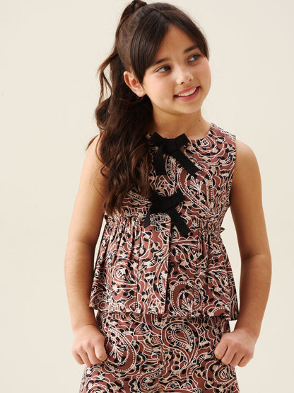 Dsiney Kidz - Angel & Rocket Animal Livvy Leopard Peplum Top image 1