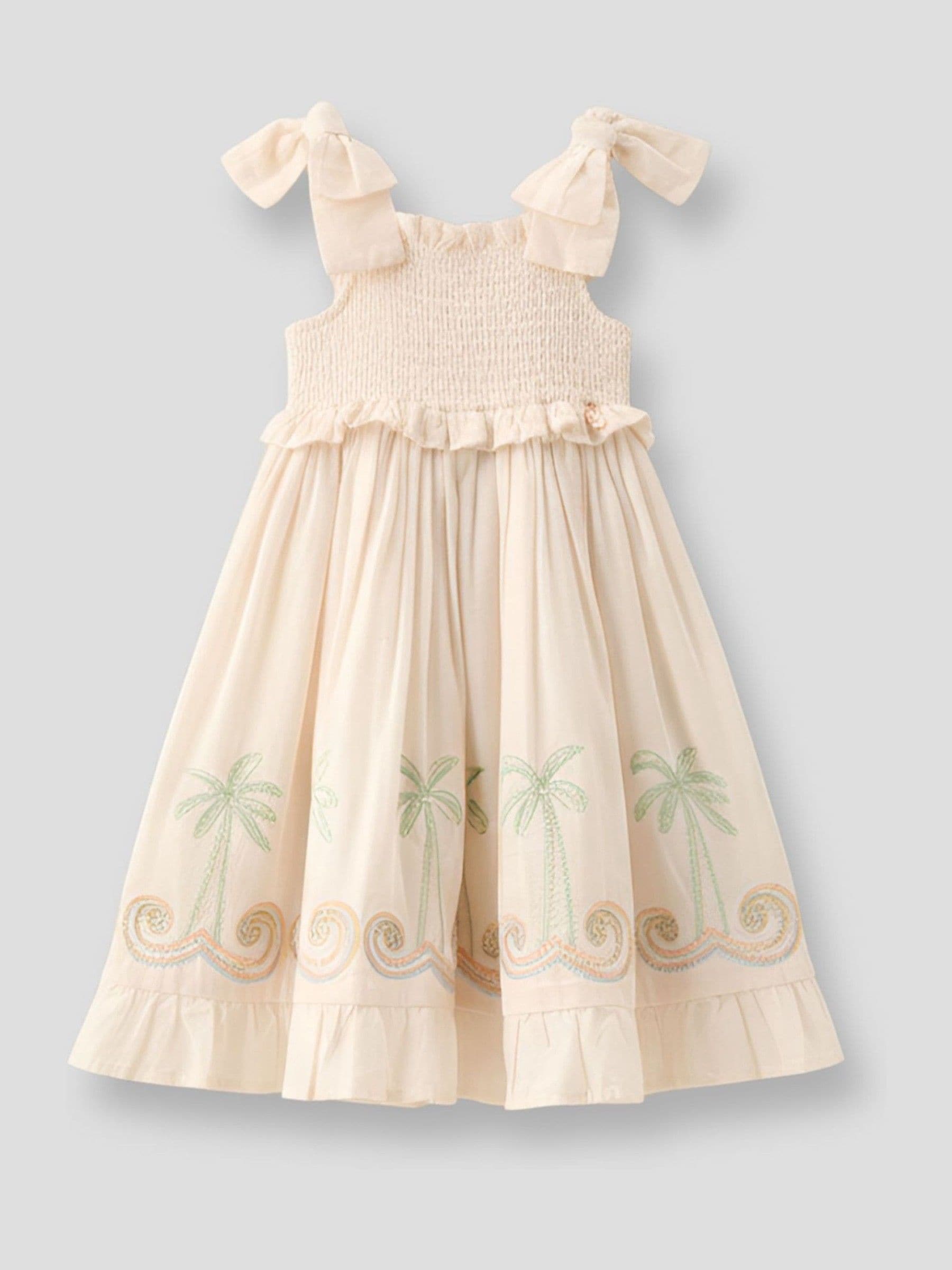 Angel & Rocket Natural Palma Embroidered Hem Sun Dress image 5