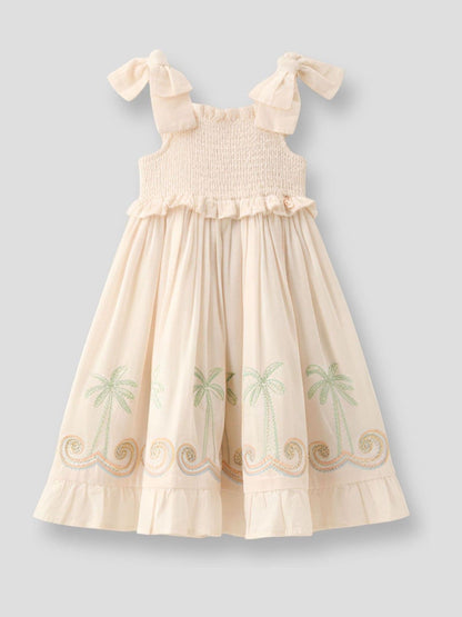 Angel & Rocket Natural Palma Embroidered Hem Sun Dress image 5