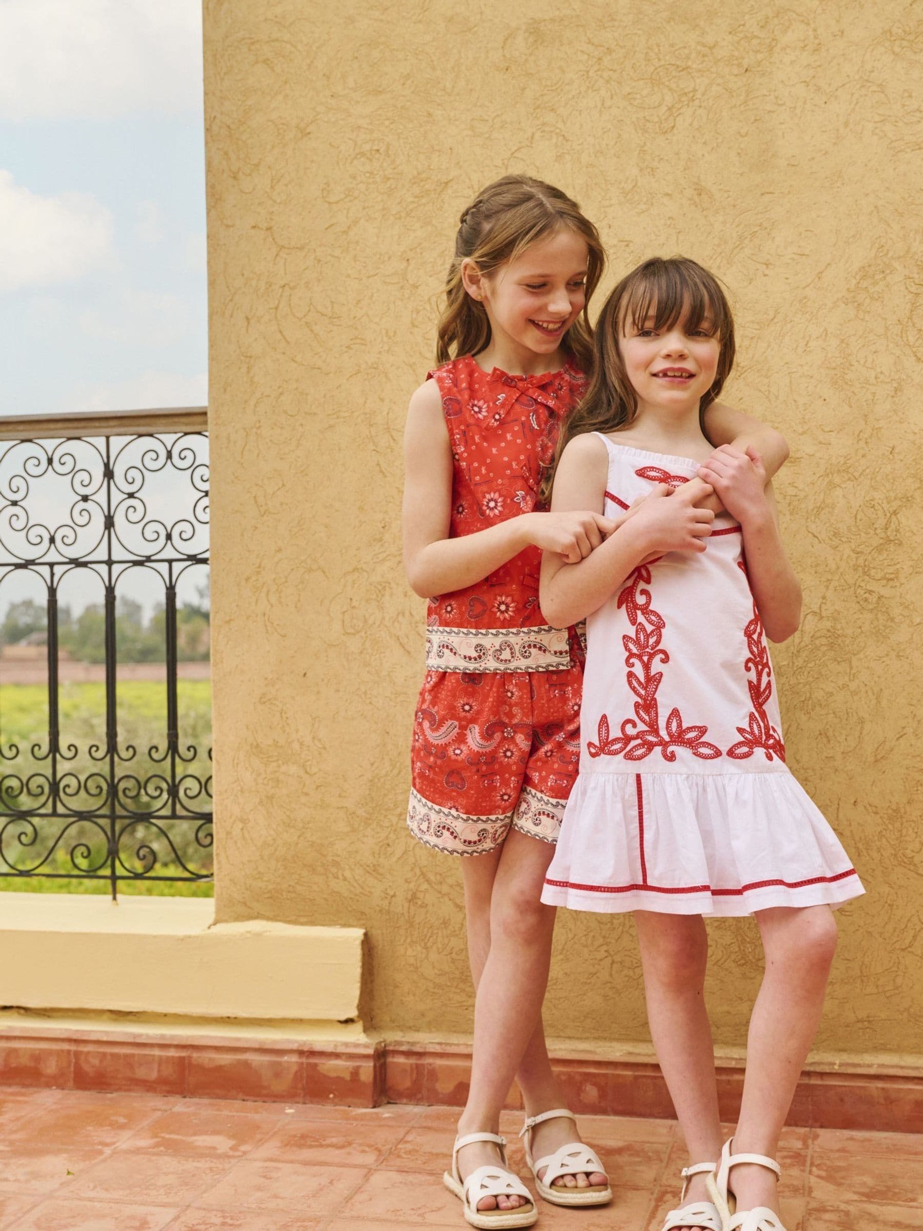 Dsiney Kidz - Angel & Rocket Red Ava Tie Front Bandana Print Top image 4