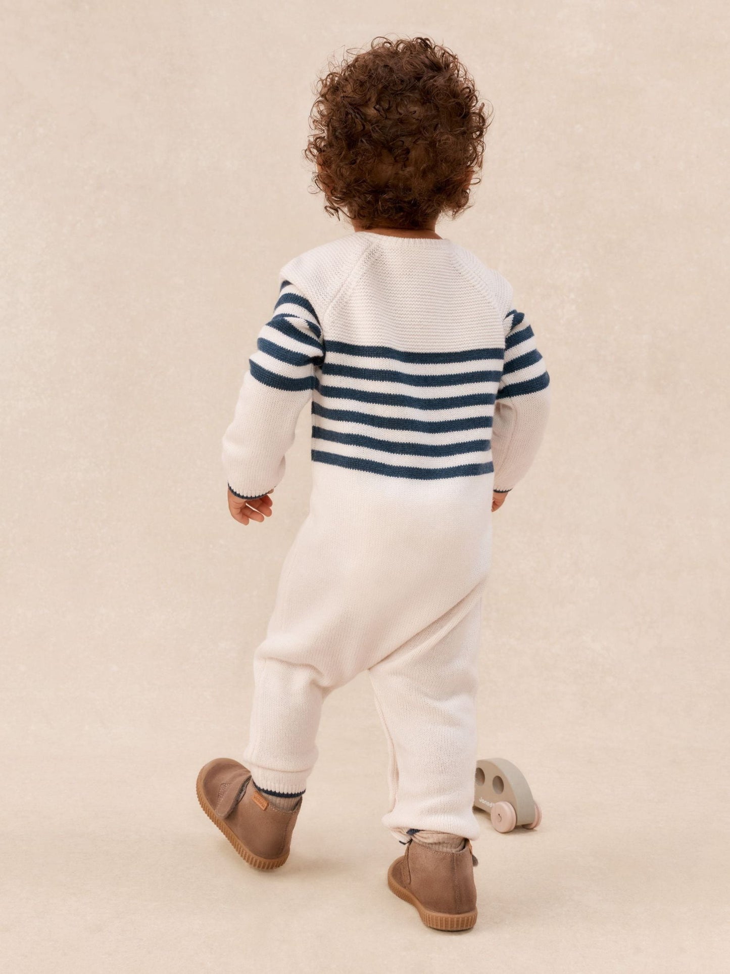 The White Company White Breton Knitted Sleepsuit With Cashmere image 4